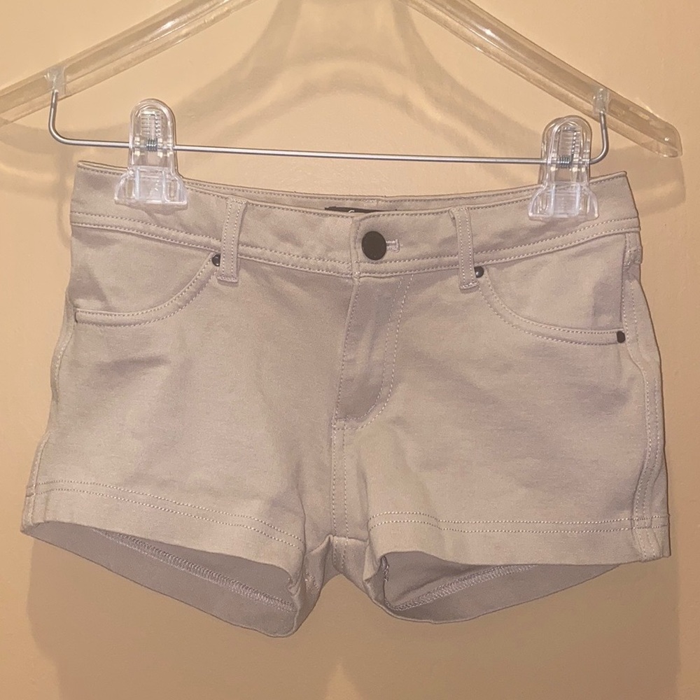 LABIJOU Y2K Neutral Mini Shorts